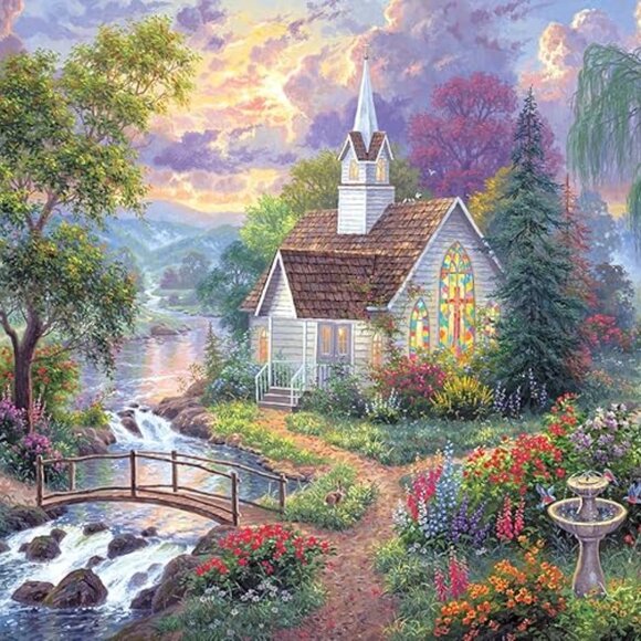 RoseArt - Abraham Hunter - Light Unto My Path - 1000 Piece Jigsaw Puzzle - NIB - Picture 1 of 5
